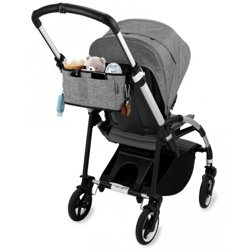 SKIP HOP Organizér na kočík Grab&Go Ultra grey melange SKIP HOP Organizér na kočík Grab&Go Ultra grey melange
