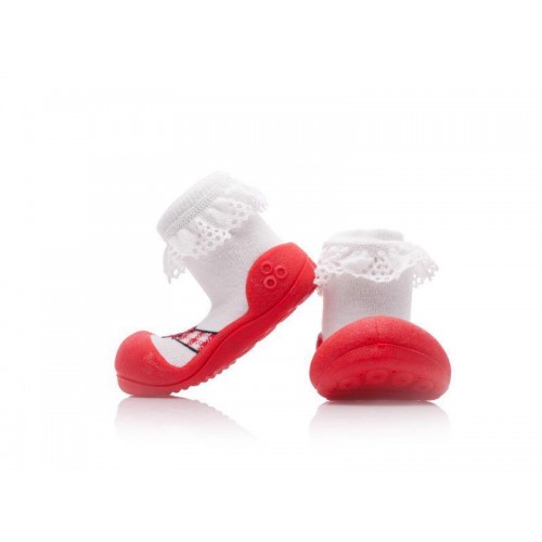 ATTIPAS Topánočky Ballet AB01 Red L veľ.21,5, 116-125 mm