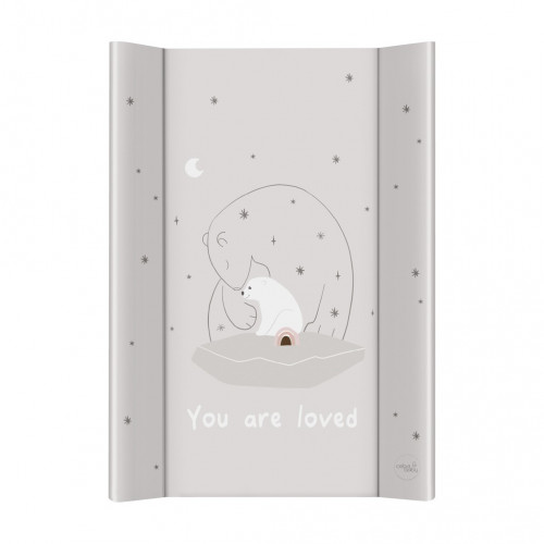 CEBA BABY Podložka prebaľovacia 2-hranná s pevnou doskou (50x70) Basic Polar Bears