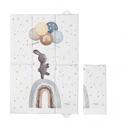 CEBA BABY Podložka prebaľovacia cestovná (60x40) Basic Rainbow Walk