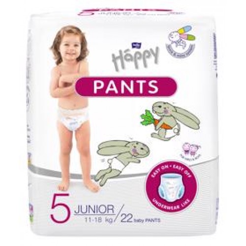 BELLA HAPPY Pants Junior (11-18 kg) 22 ks – jednorazové plienky