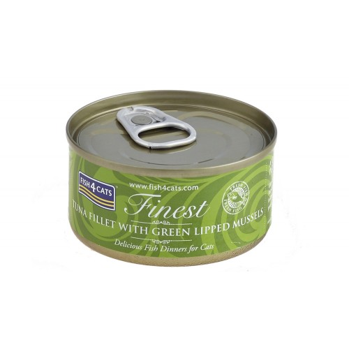 FISH4CATS Konzerva pre mačky Finest tuniak s mušľami 70g