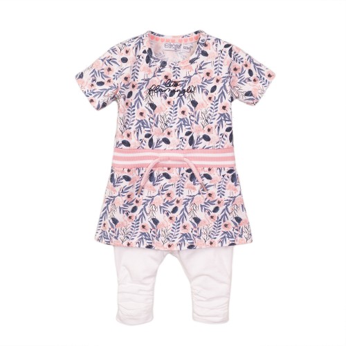 DIRKJE Set 2dielny šaty 86 White+Multicolor DIRKJE Set 2dielny šaty 86 White+Multicolor
