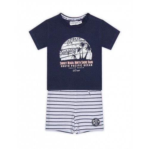 DIRKJE Set 2dielny kr. nohavice 80 Navy+White+Stripe DIRKJE Set 2dielny kr. nohavice 80 Navy+White+Stripe