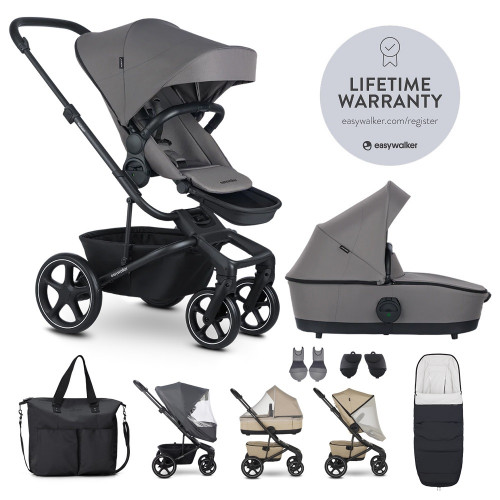 EASYWALKER Set XXL kočík kombinovaný Harvey⁵ Pebble Grey s príslušenstvom EASYWALKER Set XXL kočík kombinovaný Harvey⁵ Pebble Grey s príslušenstvom