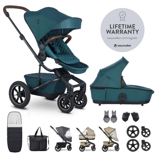 EASYWALKER Set XXL kočík kombinovaný Harvey⁵ Air Premium Jade Green s príslušenstvom EASYWALKER Set XXL kočík kombinovaný Harvey⁵ Air Premium Jade Green s príslušenstvom