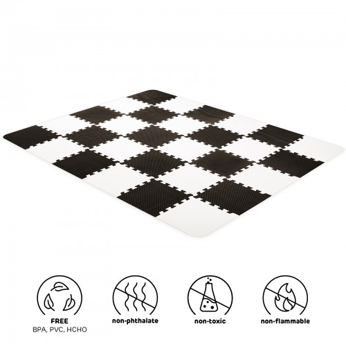 Podložka penová puzzle Luno Black Kinderkraft 2020 Podložka penová puzzle Luno Black Kinderkraft 2020