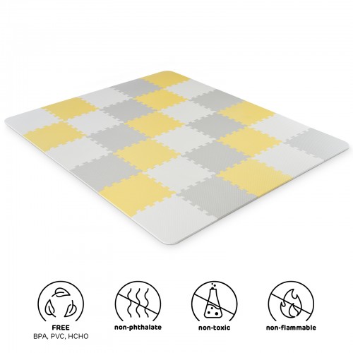 Podložka penová puzzle Luno Yellow Kinderkraft 2020 Podložka penová puzzle Luno Yellow Kinderkraft 2020