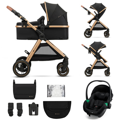 KINDERKRAFT Kočík kombinovaný 3v1 Esme Pure Black KINDERKRAFT Kočík kombinovaný 3v1 Esme Pure Black