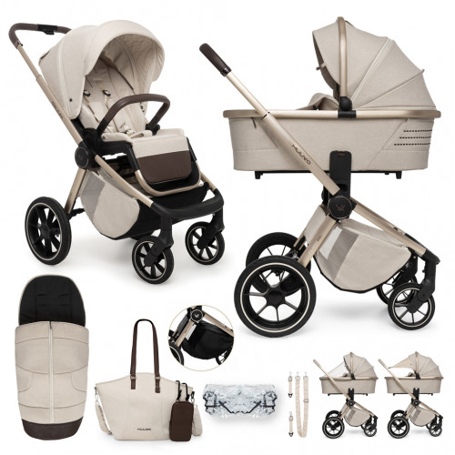 MUUVO Kočík kombinovaný Quick Boho Brown set 2v1 MUUVO Kočík kombinovaný Quick Boho Brown set 2v1