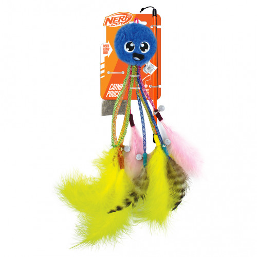 NERF CAT Hračka pre mačky chobotnička s rolničkami a paličkou 30 cm