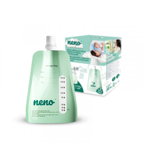 NENO Sáčky na uskladnenie materského mlieka 20ks, 150ml NENO Sáčky na uskladnenie materského mlieka 20ks, 150ml