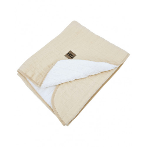 EKO Deka mušelínová s kožušinou Latte 75x90 cm