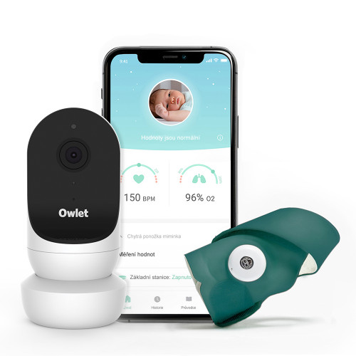 OWLET DUO SMART Sock 3 detský monitor srdcového tepu - Zelená