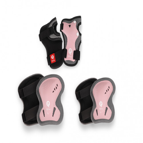 QPLAY Chrániče detské Coral Pink, vel. S, vek 3-5 rokov