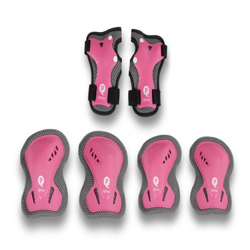 QPLAY Chrániče detské Pink, vel. S, vek 3-5 rokov