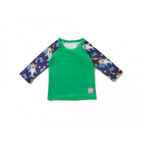 BAMBINO MIO Tričko detské do vody s rukávom, UPF 40+, Ocean, 7-9 kg -6-12 m