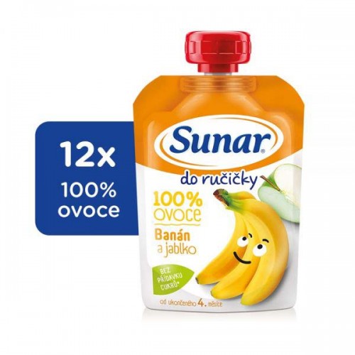 12x SUNAR Do ručičky Banán 100 g