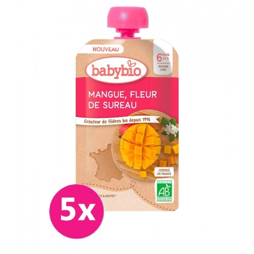 5x BABYBIO Mango bazový kvet 120 g