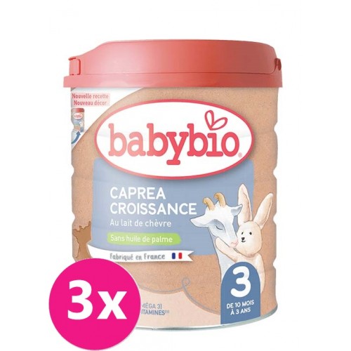 3x BABYBIO CAPREA 3 kozie dojčenské mlieko (800 g)