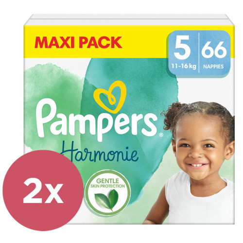 2x PAMPERS Plienky jednorázové Harmonie veľ. 5 (66 ks) 11-16 kg