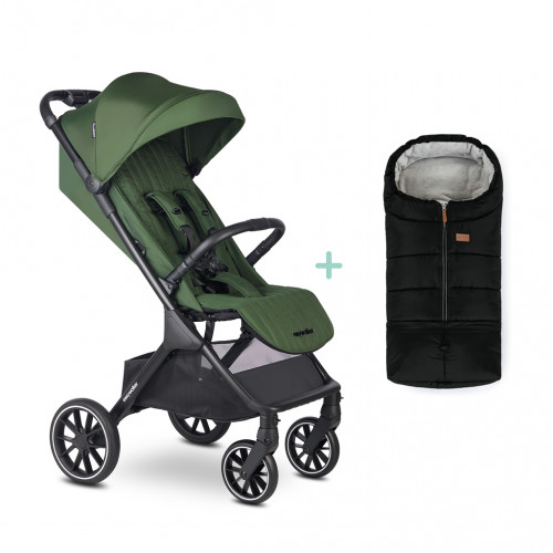 EASYWALKER Kočík športový Jackey2 XL Deep Green + PETITE&MARS fusak Jibot ZADARMO EASYWALKER Kočík športový Jackey2 XL Deep Green + PETITE&MARS fusak Jibot ZADARMO