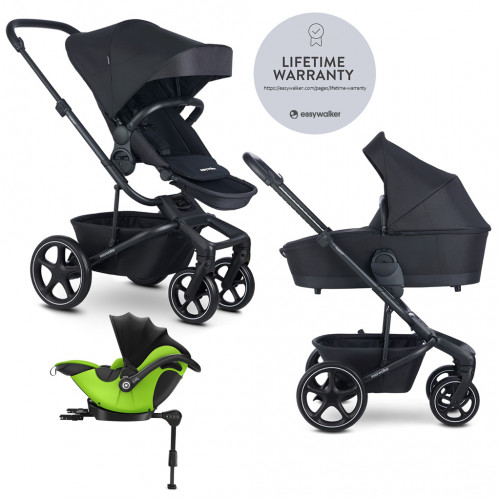 EASYWALKER Kočík kombinovaný Harvey⁵ 2v1 Midnight Black LITE RWS +KIDDY Evoluna i-size 2,základňa EASYWALKER Kočík kombinovaný Harvey⁵ 2v1 Midnight Black LITE RWS +KIDDY Evoluna i-size 2,základňa