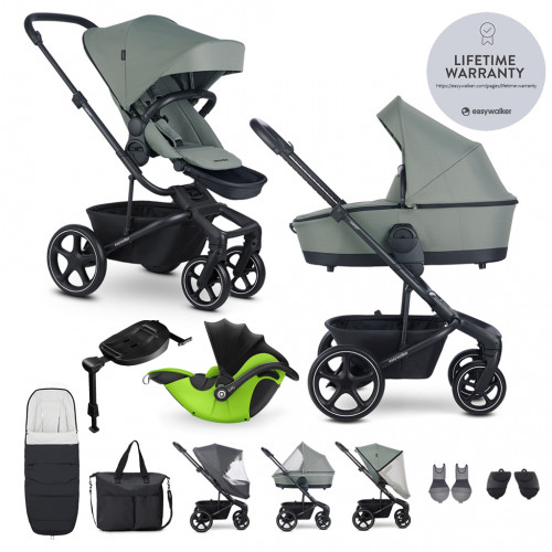 EASYWALKER Kočík kombinovaný Harvey⁵ Agave Green XXL RWS + KIDDY Evoluna i-size 2 + základňa EASYWALKER Kočík kombinovaný Harvey⁵ Agave Green XXL RWS + KIDDY Evoluna i-size 2 + základňa