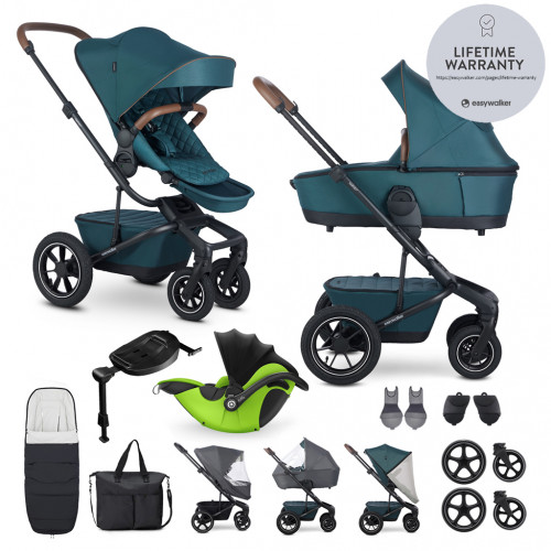 EASYWALKER Kočík kombinovaný Harvey⁵ Premium Jade Green XXL AIR + KIDDY Evoluna i-size 2 EASYWALKER Kočík kombinovaný Harvey⁵ Premium Jade Green XXL AIR + KIDDY Evoluna i-size 2