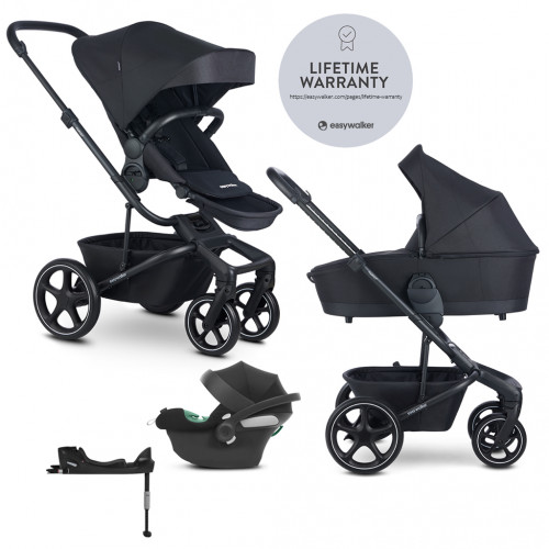 EASYWALKER Kočík kombinovaný Harvey⁵ 2v1 Midnight Black LITE RWS +CYBEX Aton B2 i-Size,základňa EASYWALKER Kočík kombinovaný Harvey⁵ 2v1 Midnight Black LITE RWS +CYBEX Aton B2 i-Size,základňa