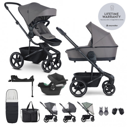 EASYWALKER Kočík kombinovaný Harvey⁵ Pebble Grey XXL RWS + CYBEX Aton B2 i-Size + základňa EASYWALKER Kočík kombinovaný Harvey⁵ Pebble Grey XXL RWS + CYBEX Aton B2 i-Size + základňa