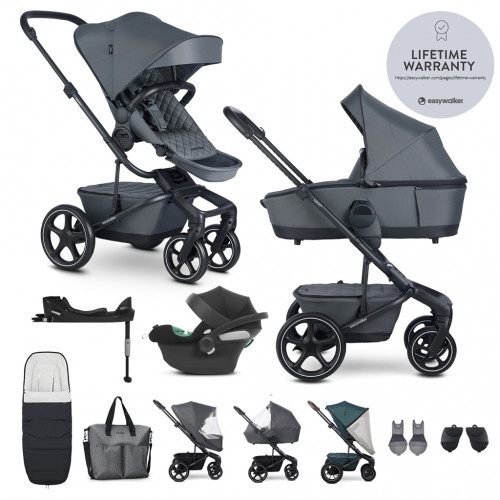 EASYWALKER Kočík kombinovaný Harvey⁵ Premium Mineral Grey XXL RWS + CYBEX Aton B2 i-Size EASYWALKER Kočík kombinovaný Harvey⁵ Premium Mineral Grey XXL RWS + CYBEX Aton B2 i-Size