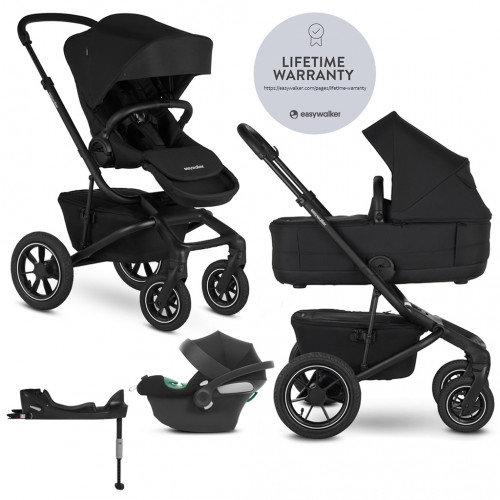EASYWALKER Kočík kombinovaný Jimmey 2v1 Pepper Black LITE AIR + CYBEX Aton B2 i-Size + základňa EASYWALKER Kočík kombinovaný Jimmey 2v1 Pepper Black LITE AIR + CYBEX Aton B2 i-Size + základňa