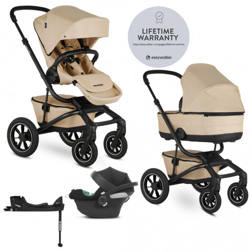 EASYWALKER Kočík kombinovaný Jimmey 2v1 Sand Taupe LITE AIR + CYBEX Aton B2 i-Size + základňa EASYWALKER Kočík kombinovaný Jimmey 2v1 Sand Taupe LITE AIR + CYBEX Aton B2 i-Size + základňa