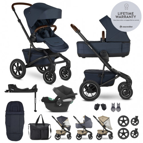 EASYWALKER Kočík kombinovaný Jimmey Indigo Blue XXL AIR + RWS + CYBEX Aton B2 i-Size + základňa EASYWALKER Kočík kombinovaný Jimmey Indigo Blue XXL AIR + RWS + CYBEX Aton B2 i-Size + základňa