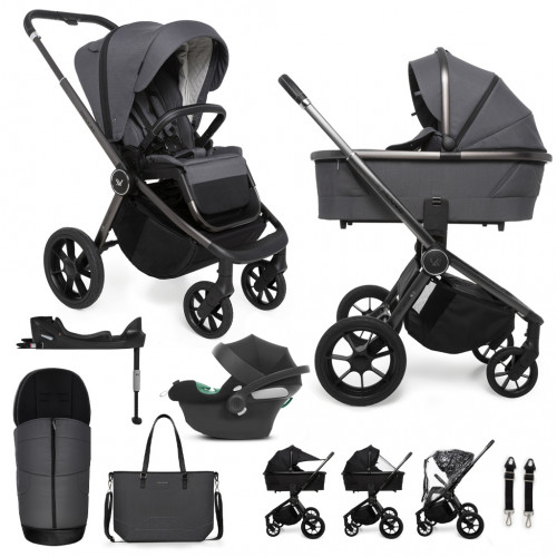 MUUVO Kočík kombinovaný Quick SE 2 Diamond graphite set 2v1 + CYBEX Aton B2 i-Size + základňa MUUVO Kočík kombinovaný Quick SE 2 Diamond graphite set 2v1 + CYBEX Aton B2 i-Size + základňa