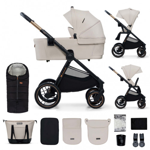 KINDERKRAFT Kočík kombinovaný Nea 2 2v1 Beige + Fusak 3v1 Jibot Horizontal Ink Black KINDERKRAFT Kočík kombinovaný Nea 2 2v1 Beige + Fusak 3v1 Jibot Horizontal Ink Black
