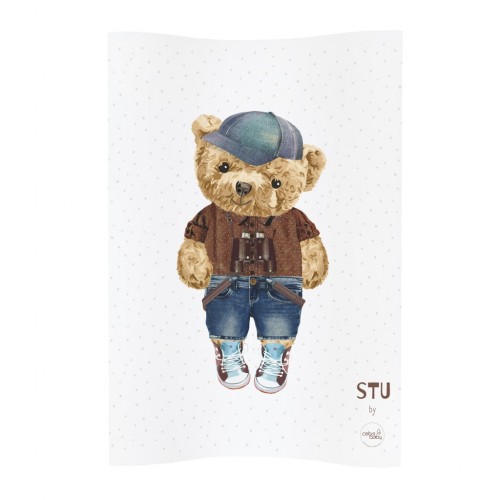 CEBA Podložka prebaľovacia 2-hranná mäkká (48x70) Cosy Fluffy Puffy Stu CEBA Podložka prebaľovacia 2-hranná mäkká (48x70) Cosy Fluffy Puffy Stu