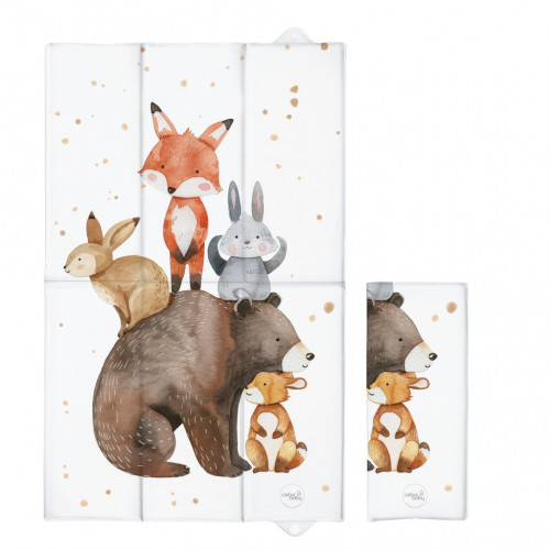 CEBA Podložka prebaľovacia cestovná (80x50) Basic Forest Friends