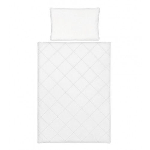 KLUPS Výplň perinka + vankúš do postieľky celoročná Lux white 135 x 100 + 60x40 cm